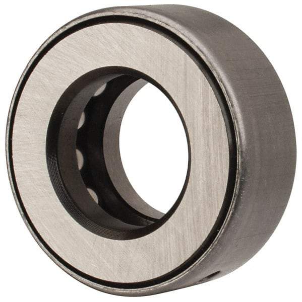 INA Bearing - 3/4" Inside x 1-15/32" Outside Diam, 5/8" Thick, Steel Ball Thrust Bearing - 7,300 Lbs. Static Capacity, 4,250 Max Pressure x Velocity - USA Tool & Supply