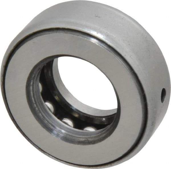 INA Bearing - 3/4" Inside x 1-15/32" Outside Diam, 9/16" Thick, Steel Ball Thrust Bearing - 7,300 Lbs. Static Capacity, 4,250 Max Pressure x Velocity - USA Tool & Supply