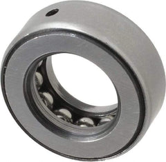 INA Bearing - 13/16" Inside x 1-15/32" Outside Diam, 9/16" Thick, Steel Ball Thrust Bearing - 7,300 Lbs. Static Capacity, 4,250 Max Pressure x Velocity - USA Tool & Supply