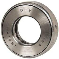 INA Bearing - 1" Inside x 1.969" Outside Diam, 5/8" Thick, Steel Ball Thrust Bearing - 13,100 Lbs. Static Capacity, 6,700 Max Pressure x Velocity - USA Tool & Supply