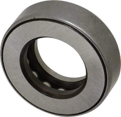 INA Bearing - 1-1/16" Inside x 1.969" Outside Diam, 5/8" Thick, Steel Ball Thrust Bearing - 13,100 Lbs. Static Capacity, 6,700 Max Pressure x Velocity - USA Tool & Supply