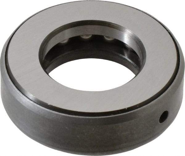 INA Bearing - 1-1/8" Inside x 2-3/32" Outside Diam, 5/8" Thick, Steel Ball Thrust Bearing - 14,000 Lbs. Static Capacity, 6,900 Max Pressure x Velocity - USA Tool & Supply