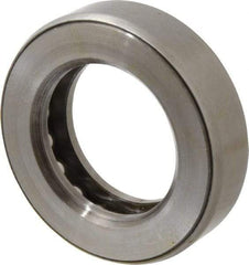 INA Bearing - 2" Inside x 3-11/32" Outside Diam, 7/8" Thick, Steel Ball Thrust Bearing - 32,500 Lbs. Static Capacity, 13,400 Max Pressure x Velocity - USA Tool & Supply