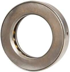 INA Bearing - 2-11/16" Inside x 4.344" Outside Diam, 1" Thick, Steel Ball Thrust Bearing - 49,000 Lbs. Static Capacity, 18,100 Max Pressure x Velocity - USA Tool & Supply