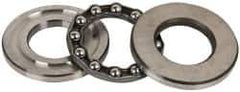 INA Bearing - 1" Inside x 1.969" Outside Diam, 5/8" Thick, Steel Ball Thrust Bearing - 6,700 Lbs. Static Capacity, 3,650 Max Pressure x Velocity - USA Tool & Supply