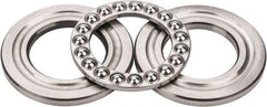 INA Bearing - 1-3/4" Inside x 3-3/32" Outside Diam, 13/16" Thick, Steel Ball Thrust Bearing - 14,000 Lbs. Static Capacity, 6,100 Max Pressure x Velocity - USA Tool & Supply