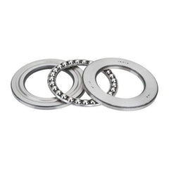 INA Bearing - 2-1/2" Inside x 3.969" Outside Diam, 13/16" Thick, Steel Ball Thrust Bearing - 27,500 Lbs. Static Capacity, 10,300 Max Pressure x Velocity - USA Tool & Supply