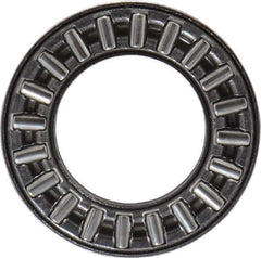 INA Bearing - 5/8" Inside x 1-1/8" Outside Diam, 0.078" Thick, Steel Needle Cage Thrust Bearing - USA Tool & Supply