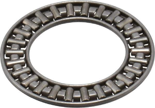 INA Bearing - 7/8" Inside x 1-7/16" Outside Diam, 0.078" Thick, Steel Needle Cage Thrust Bearing - USA Tool & Supply