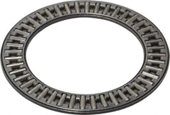 INA Bearing - 1-1/2" Inside x 2-3/16" Outside Diam, 0.078" Thick, Steel Needle Cage Thrust Bearing - USA Tool & Supply