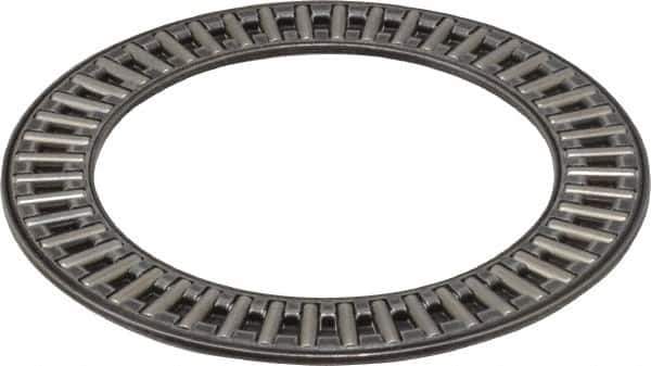 INA Bearing - 1-3/4" Inside x 2-1/2" Outside Diam, 0.078" Thick, Steel Needle Cage Thrust Bearing - USA Tool & Supply