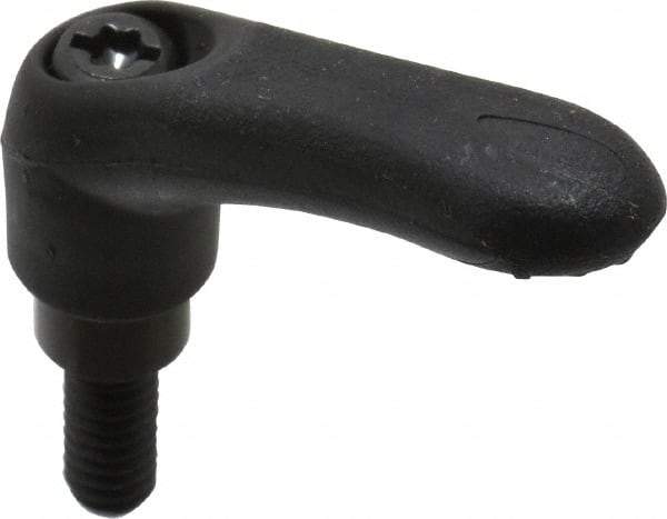 Gibraltar - 1/4-20, 0.39" Hub Diam, Thermoplastic Elastomer Adjustable Clamping Handle - 0.59" Stud Length - USA Tool & Supply