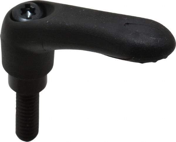 Gibraltar - 1/4-20, 0.39" Hub Diam, Thermoplastic Elastomer Adjustable Clamping Handle - 0.78" Stud Length - USA Tool & Supply