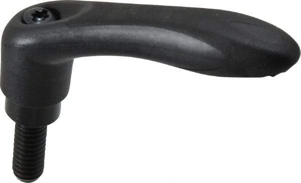 Gibraltar - 5/16-18, 0.53" Hub Diam, Thermoplastic Elastomer Adjustable Clamping Handle - 0.78" Stud Length - USA Tool & Supply