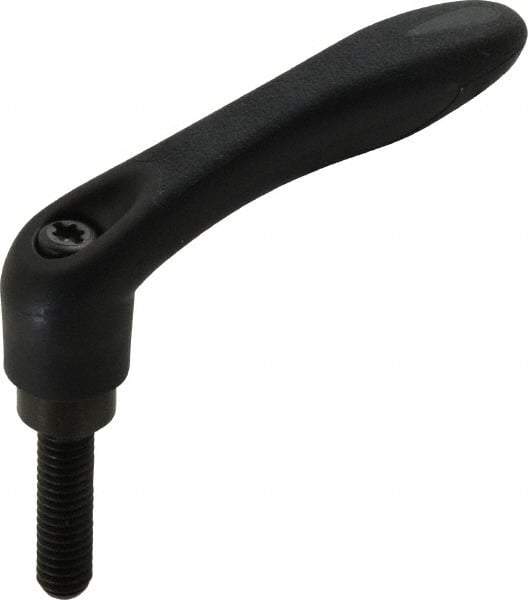 Gibraltar - 5/16-18, 0.53" Hub Diam, Thermoplastic Elastomer Adjustable Clamping Handle - 1.18" Stud Length - USA Tool & Supply