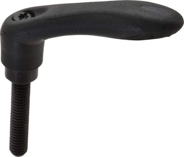 Gibraltar - 5/16-18, 0.53" Hub Diam, Thermoplastic Elastomer Adjustable Clamping Handle - 1.57" Stud Length - USA Tool & Supply