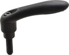 Gibraltar - 3/8-16, 0.63" Hub Diam, Thermoplastic Elastomer Adjustable Clamping Handle - 1.18" Stud Length - USA Tool & Supply