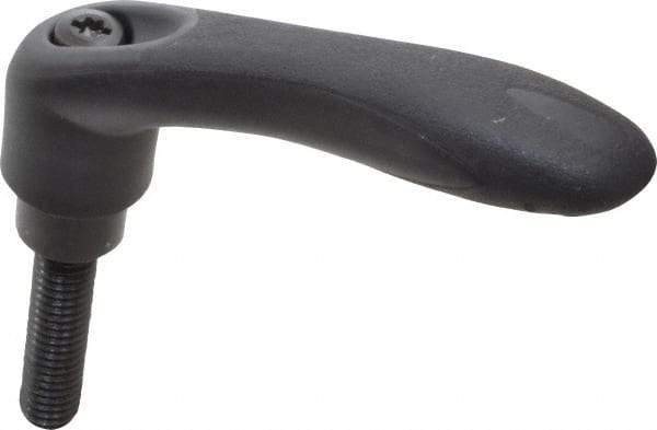 Gibraltar - 3/8-16, 0.63" Hub Diam, Thermoplastic Elastomer Adjustable Clamping Handle - 1.57" Stud Length - USA Tool & Supply