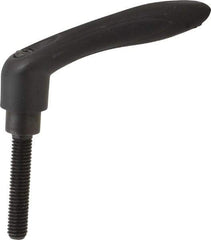Gibraltar - 3/8-16, 0.63" Hub Diam, Thermoplastic Elastomer Adjustable Clamping Handle - 1.96" Stud Length - USA Tool & Supply