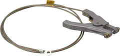 Hubbell Workplace - 19 AWG, 5 Ft., Hand Clamp, Terminal, Grounding Cable with Clamps - Noninsulated - USA Tool & Supply