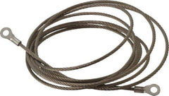 Hubbell Workplace - 19 AWG, 10 Ft., Terminal, Grounding Cable with Clamps - Noninsulated, Includes (2) 1/4 Inch Terminals - USA Tool & Supply