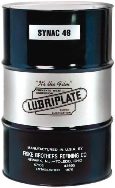Lubriplate - 55 Gal Drum, ISO 46, SAE 20, Air Compressor Oil - 15°F to 355°, 213 Viscosity (SUS) at 100°F, 49 Viscosity (SUS) at 210°F - USA Tool & Supply