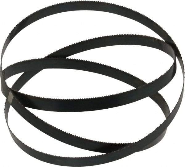 Starrett - 14 TPI, 5' Long x 1/2" Wide x 0.025" Thick, Welded Band Saw Blade - Carbon Steel, Toothed Edge, Raker Tooth Set, Flexible Back, Contour Cutting - USA Tool & Supply