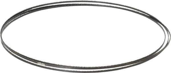 Starrett - 14 TPI, 6' 8" Long x 1/8" Wide x 0.025" Thick, Welded Band Saw Blade - Carbon Steel, Toothed Edge, Raker Tooth Set, Flexible Back, Contour Cutting - USA Tool & Supply