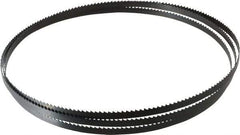 Starrett - 6 TPI, 7' 9-1/2" Long x 3/8" Wide x 0.025" Thick, Welded Band Saw Blade - Carbon Steel, Toothed Edge, Raker Tooth Set, Flexible Back, Contour Cutting - USA Tool & Supply