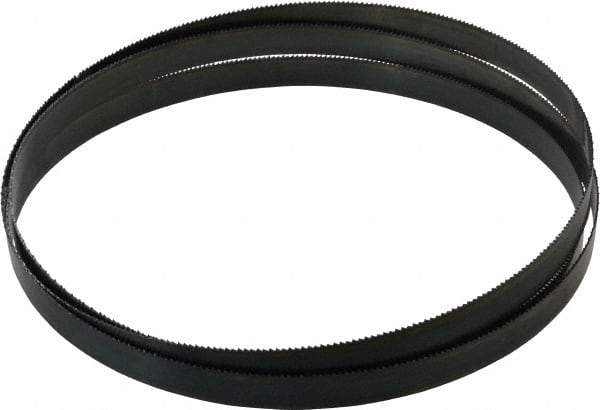 Starrett - 10 TPI, 8' 5" Long x 3/4" Wide x 0.032" Thick, Welded Band Saw Blade - Carbon Steel, Toothed Edge, Raker Tooth Set, Flexible Back, Contour Cutting - USA Tool & Supply