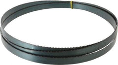 Starrett - 8 TPI, 9' Long x 3/4" Wide x 0.032" Thick, Welded Band Saw Blade - Carbon Steel, Toothed Edge, Raker Tooth Set, Flexible Back, Contour Cutting - USA Tool & Supply
