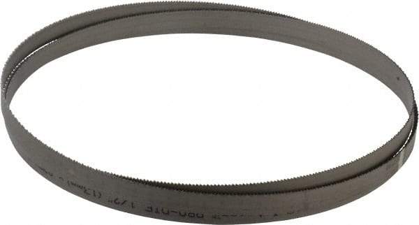 Starrett - 14 TPI, 7' 5" Long x 1/2" Wide x 0.035" Thick, Welded Band Saw Blade - Bi-Metal, Toothed Edge, Raker Tooth Set, Contour Cutting - USA Tool & Supply