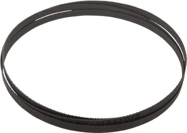 Starrett - 10 to 14 TPI, 7' 5" Long x 1/2" Wide x 0.035" Thick, Welded Band Saw Blade - Bi-Metal, Toothed Edge, Raker Tooth Set, Contour Cutting - USA Tool & Supply