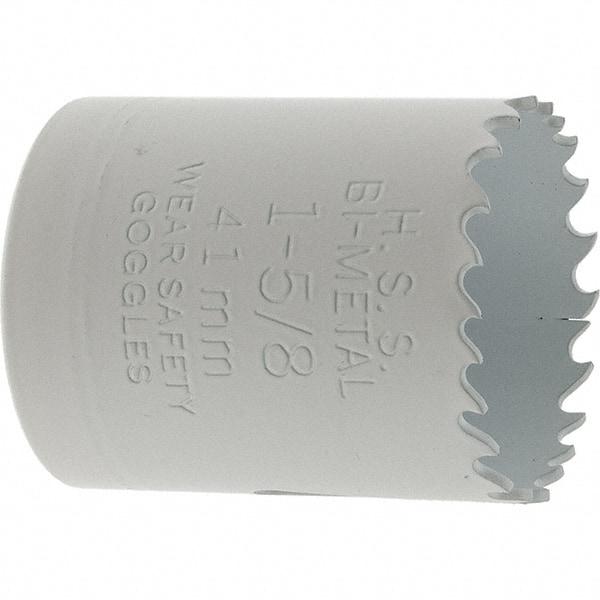 Value Collection - 1-5/8" Diam, 1-1/2" Cutting Depth, Hole Saw - Bi-Metal Saw, Toothed Edge - USA Tool & Supply