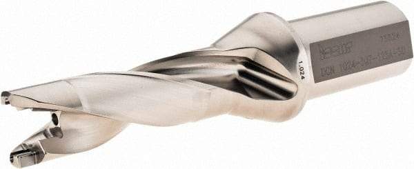 Iscar - 1.024 to 1.059" Diam, 3xD, 3.07" Max Depth, 1-1/4" Shank Diam, 7.06" OAL, Replaceable Tip Drill - ICK, ICM, ICP Insert, 26 Seat Size, DCN Toolholder, Series SumoCham - USA Tool & Supply