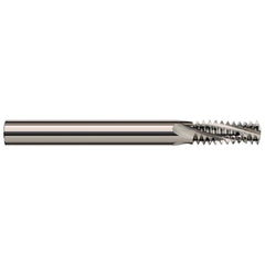 Harvey Tool - 5/16-18 Internal/External 18 TPI 1/4" Shank 3-Flute Solid Carbide Helical Flute Thread Mill - Exact Industrial Supply