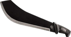 Gerber - 15-1/2" Long Blade, 1050 Carbon Steel, Fine Edge, Machete - 22-1/2" OAL, Rubber Handle - USA Tool & Supply