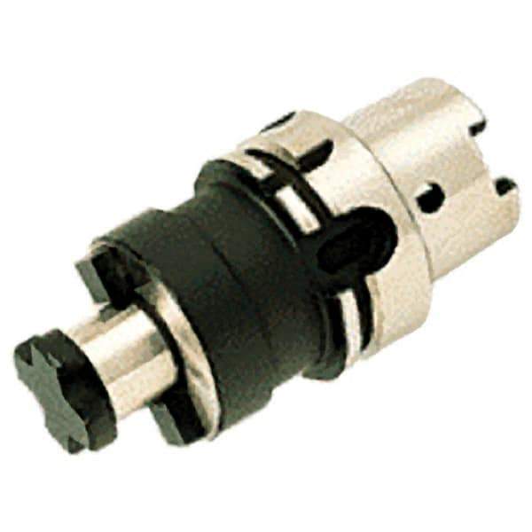 Iscar - HSK100A Taper Shank 40mm Pilot Diam Shell Mill Holder - 60mm Flange to Nose End Projection, 82mm Nose Diam, Through-Spindle Coolant - Exact Industrial Supply