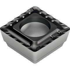 Walter - P4845 E67 Grade WKP35S Carbide Indexable Drill Insert - 4.11mm Thick, TiCN/Al2O3/TiN Finish, Square, 9.55mm Inscribed Circle, 0.58mm Corner Radius - USA Tool & Supply