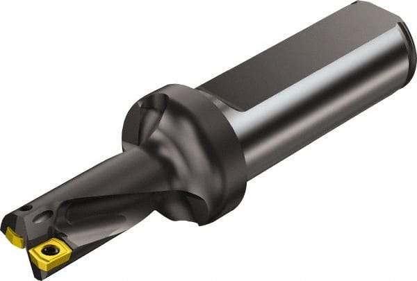 Sandvik Coromant - 4.725" Max Drill Depth, 2xD, 2-1/4" Diam, Indexable Insert Drill - 2 Inserts, 1-1/2" Shank Diam, Straight Shank - USA Tool & Supply
