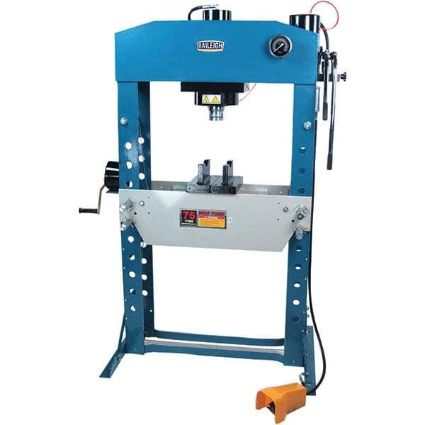 Baileigh - 75 Ton Pneumatic Shop Press - USA Tool & Supply