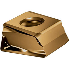 Walter - LNHU160708 L55T Grade WSM35S Carbide Milling Insert - TiAlN/Al2O3/Al Finish, 0.2835" Thick, 0.8mm Corner Radius - USA Tool & Supply