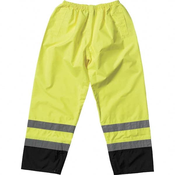 PIP - Size 5XL Hi-Viz Yellow Polyester Hi-Visibility Pants - USA Tool & Supply