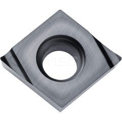 Kyocera CCGT 3251RA3 KW10 Grade Uncoated Carbide, 7 Degree, Diamond, Positive Rake Angle, Right-Hand Turning Insert for Light Interruption and Finishing-Medium in (N) Non-Ferrous Metals, (S) Titanium Alloy and (K) Gray Cast Iron