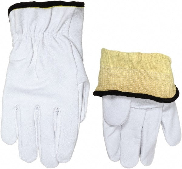 MCR Safety - Leather Work Gloves - USA Tool & Supply