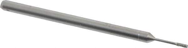 Made in USA - Diamond (Abrasive) Grinding Pin - 1/8" Shank Diam Very Fine Grade, 220 Grit - USA Tool & Supply
