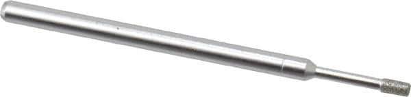 Made in USA - 0.157" Head Thickness Diamond (Abrasive) Grinding Pin - 1/8" Shank Diam Fine Grade, 120 Grit - USA Tool & Supply