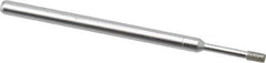 Made in USA - 0.157" Head Thickness Diamond (Abrasive) Grinding Pin - 1/8" Shank Diam Fine Grade, 120 Grit - USA Tool & Supply