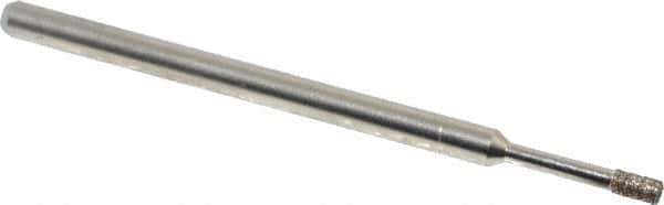 Made in USA - 0.157" Head Thickness CBN Grinding Pin - 1/8" Shank Diam Fine Grade, 120 Grit - USA Tool & Supply