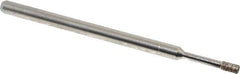 Made in USA - 0.157" Head Thickness CBN Grinding Pin - 1/8" Shank Diam Fine Grade, 120 Grit - USA Tool & Supply